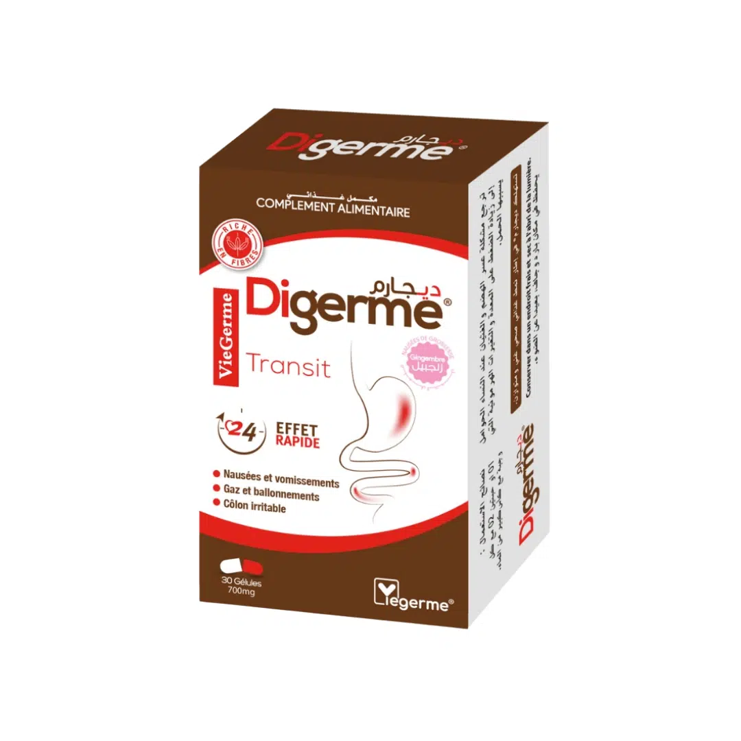 Viegerme Digerme Transit 700mg B/30 Gélules