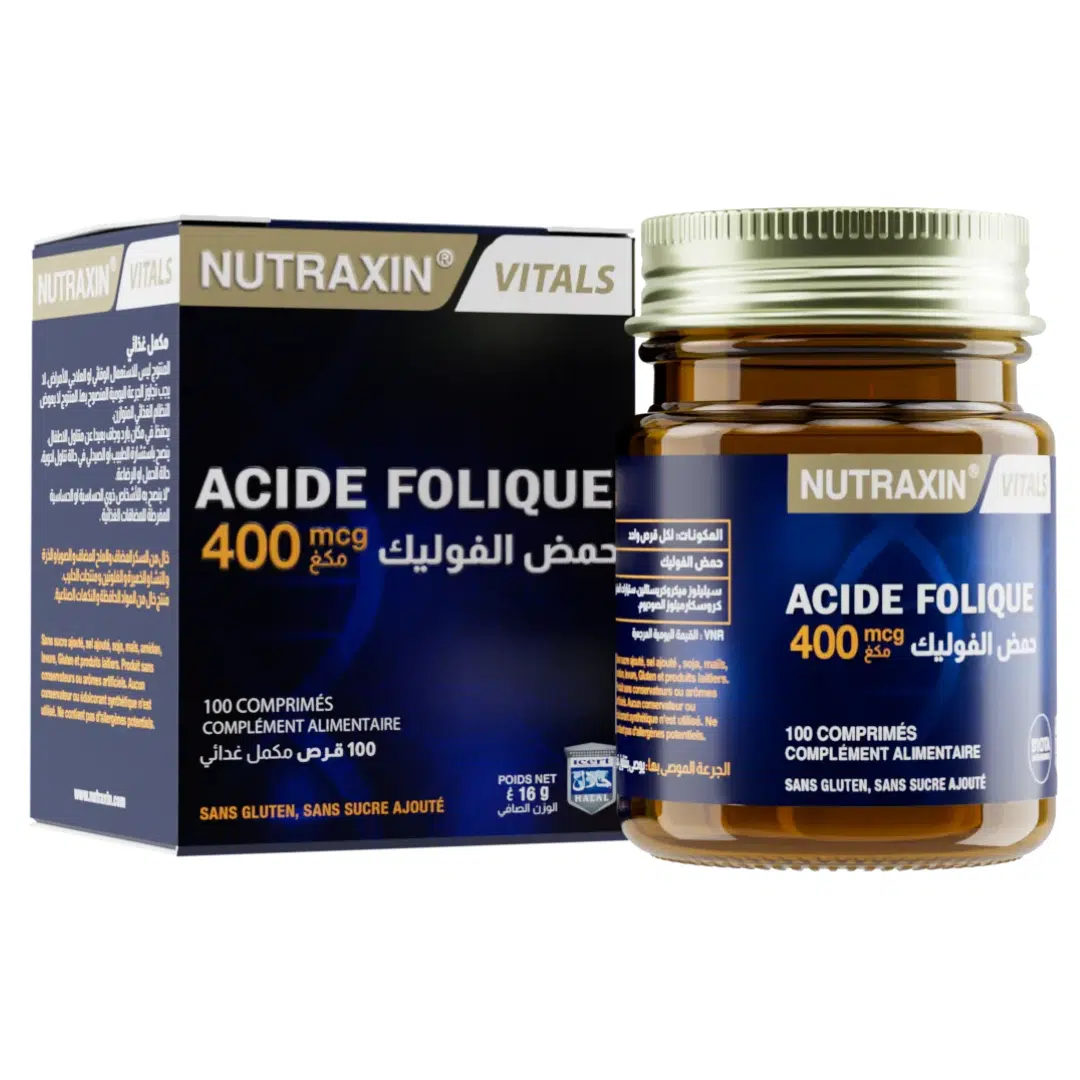 Nutraxin Acide Folique 400mcg B/100 Comprimés