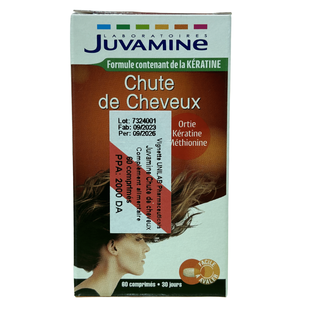 Juvamine Chute de Cheveux (ortie, kératine, méthionine)